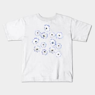blue flowers Kids T-Shirt